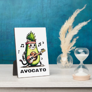 Avocato - Grappige Pixel Art Avocado Kat spelen Ba Fotoplaat