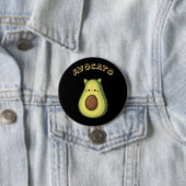 AVOCATO - Grappige Schattigee Cat & Avocado Lovers Ronde Button 7,6 Cm (In situ)