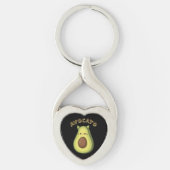 AVOCATO - Grappige Schattigee Cat & Avocado Lovers Sleutelhanger (Voorkant)