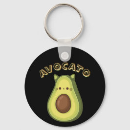 AVOCATO - Grappige Schattigee Cat & Avocado Lovers Sleutelhanger