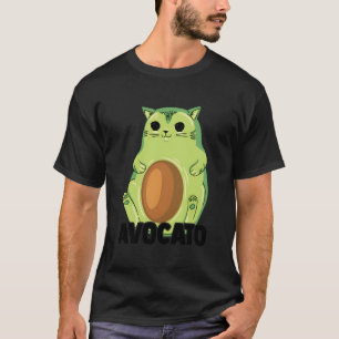 Avocato Kat Avocado Voedsel Pun Fruit Veganisten K T-shirt