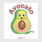 Avocato... Ontdek de vele vormen van de kat Sticker (Vel)