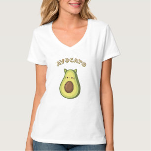 AVOCATO – Schattige Funny Cat & Avocado Lovers T-s T-shirt