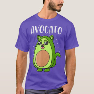 Avocato vegan avocado cat hangover Kat eigenaar Ve T-shirt