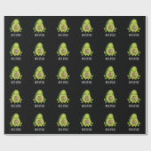 Avocatoad Grappige Avocado Toad Pun Dark BG Cadeaupapier (Vlak)