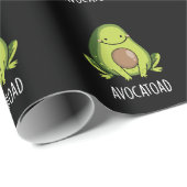 Avocatoad Grappige Avocado Toad Pun Dark BG Cadeaupapier (Rol Hoek)