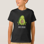 Avocatoad Grappige Avocado Toad Pun Dark BG T-shirt (Voorkant)