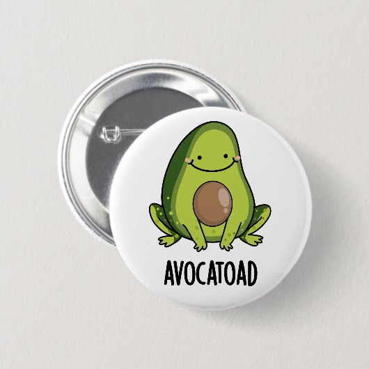 Avocatoad Grappige Avocado Toad Pun Ronde Button 5,7 Cm (Voorkant /achterkant)