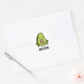 Avocatoad Grappige Avocado Toad Pun Ronde Sticker (Envelop)