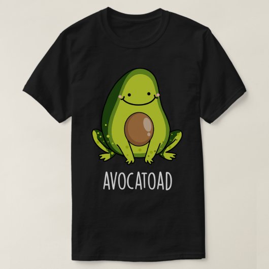 Avocatoad Grappige Avocado Toad Pun T-shirt (Design voorkant)