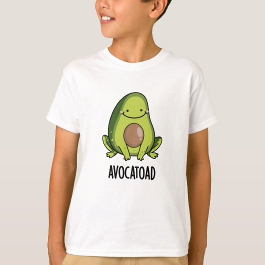 Avocatoad Grappige Avocado Toad Pun T-shirt (Voorkant)