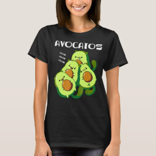 Avocatos avocado kat schattig kat mam papa kat t-shirt