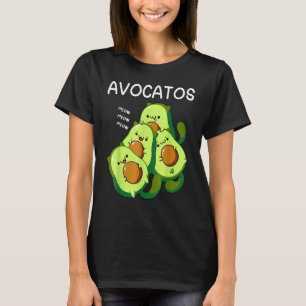 Avocatos Avocados Cute Cat Animal Vegan T-shirt