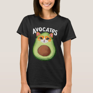 Avocatos Grappige Kat Avocado T-shirt