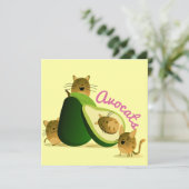 Avocats Feestdagenkaart (Staand voorkant)