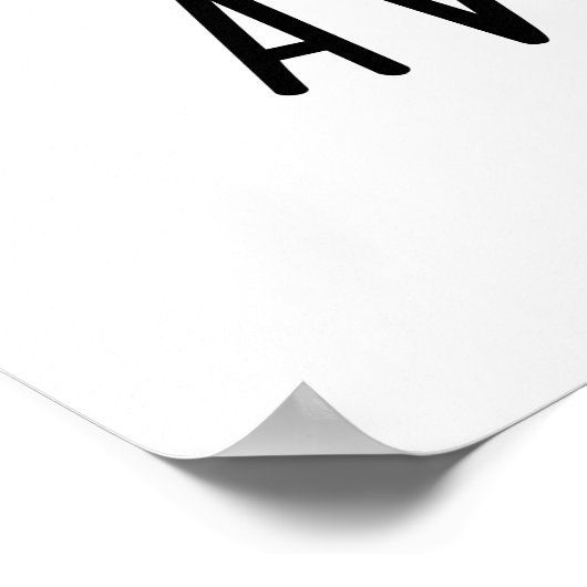 Avocatto Cute Avocado Cat Pun Poster (Hoek)