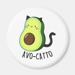 Avocatto Grappige Avocado Cat Pun Magneet