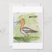 Avocet Greeting Card Kaart (Voorkant)
