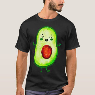 Avocuddle cutie avocado waterverf tekening t-shirt