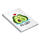 Avocuddles Grappig Avocado Koppel Woordgrap Notitieboek (Rechterzijde)