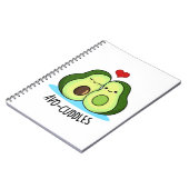 Avocuddles Grappig Avocado Koppel Woordgrap Notitieboek (Linkerzijde)