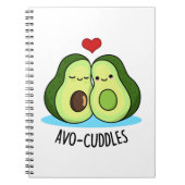 Avocuddles Grappig Avocado Koppel Woordspeling Notitieboek (Voorkant)