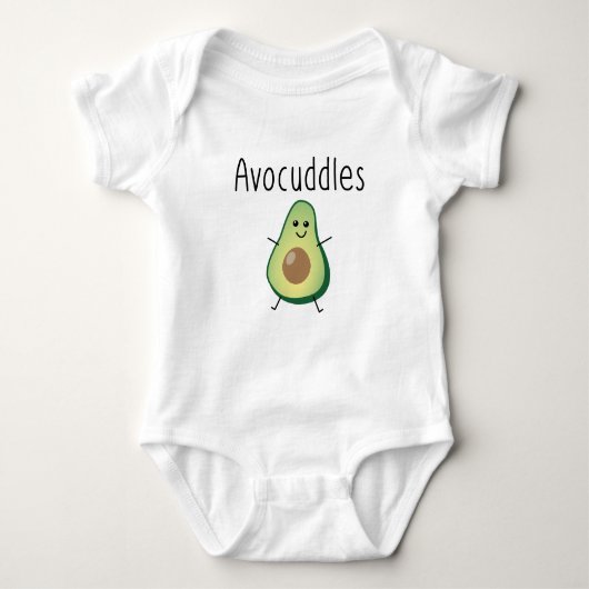 Avocuddles Organische Baby Bodysuit (Voorkant)