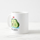 Avocudles Grappige avocado paar pun Koffiemok (Voorkant links)