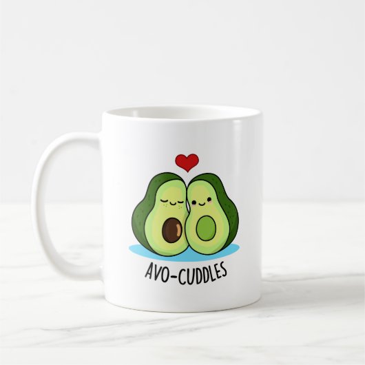 Avocudles Grappige avocado paar pun Koffiemok (Links)