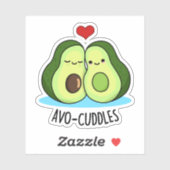 Avocudles Grappige avocado paar pun Sticker (Vel)