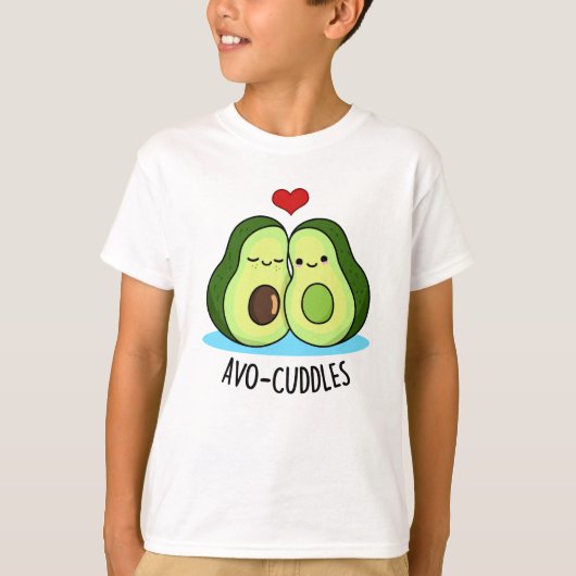 Avocudles Grappige avocado paar pun T-shirt (Voorkant)