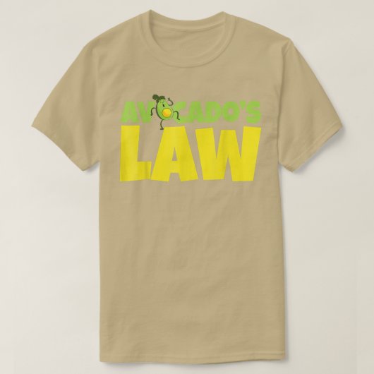 Avogadro Go Vegan, advocaat van Avocado T-shirt (Design voorkant)