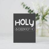 Avogadro Mole Carbon Chemistry Animal Pun Briefkaart (Staand voorkant)