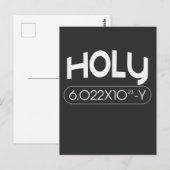 Avogadro Mole Carbon Chemistry Animal Pun Briefkaart (Voorkant / Achterkant)