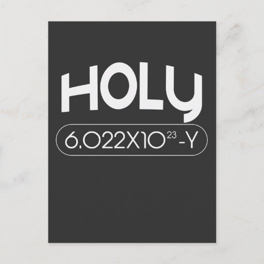 Avogadro Mole Carbon Chemistry Animal Pun Briefkaart (Voorkant)