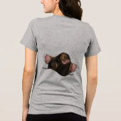 Avogadro's mol T-shirt, chemie grap, grappig, Tri-Blend Shirt (Achterkant)