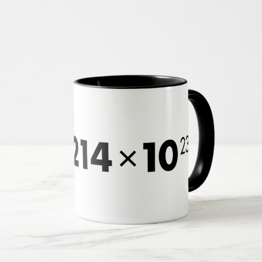 Avogadro's Number Mok (Voorkant rechts)