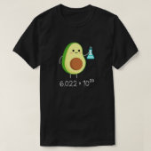 Avogadro's nummer. Cute Avocado Chemist. T-shirt (Design voorkant)