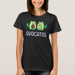 Avogato Avocado Cat Cat Fruit Vegan T-shirt