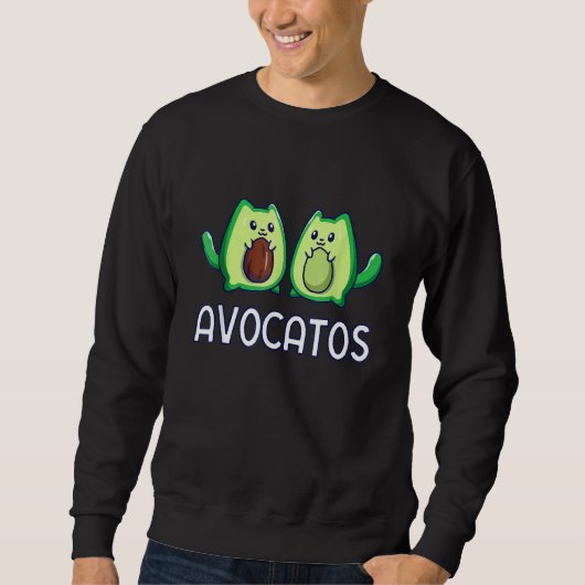 Avogato Avocado Cat Cat Vegan Trui (Voorkant)