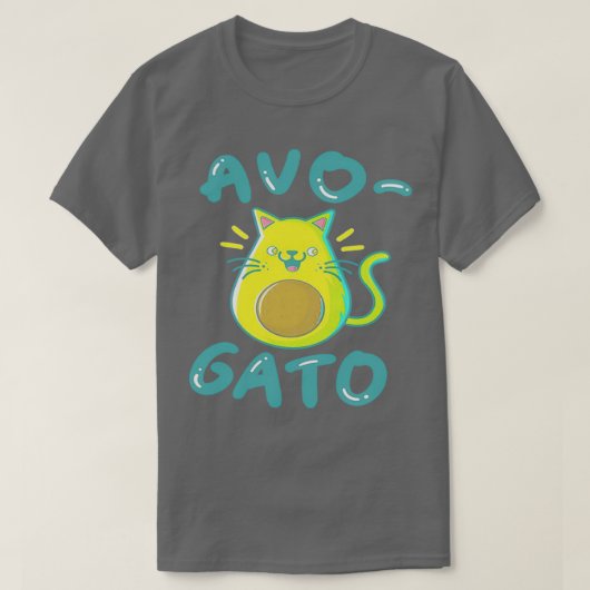 AvoGato Avocado Cat Funny Avocado T-shirt (Design voorkant)