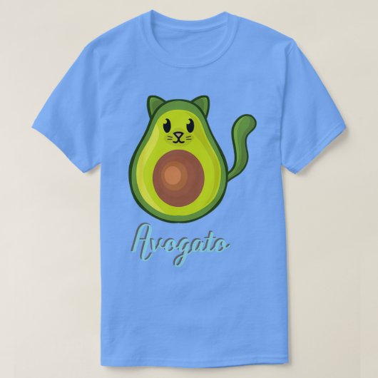 Avogato Avocado Cat Funny Avocato T-shirt (Design voorkant)