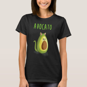 Avogato Avocado Kat Punt Cinco De Mayo Mexicaanse  T-shirt