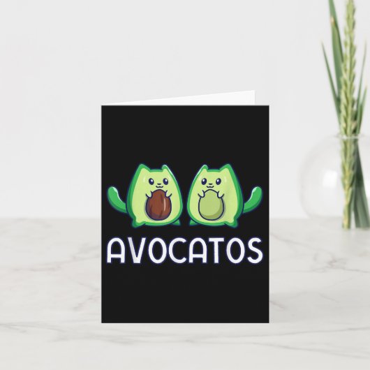 Avogato avocado kat vegan kat kaart (Voorkant)