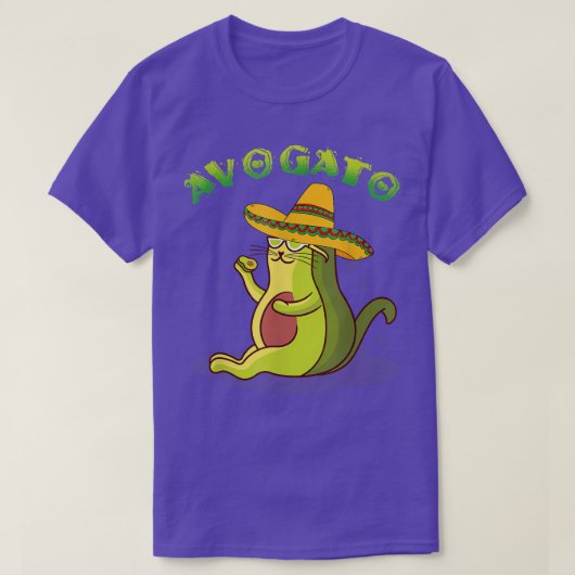 Avogato Cat Avocado Cinco de Mayo Cute Cat Meico G T-shirt (Design voorkant)