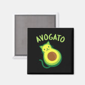 Avogato Cat Avocado - Funny Cinco De Mayo Magneet (Voorkant / Achterkant)