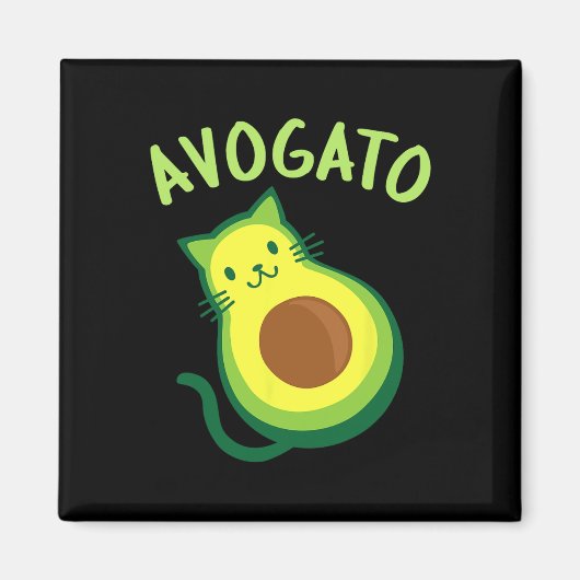 Avogato Cat Avocado - Funny Cinco De Mayo Magneet (Voorkant)