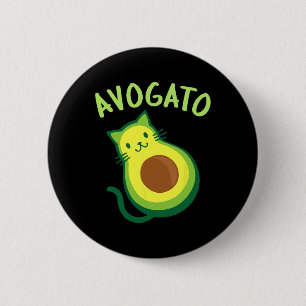 Avogato Cat Avocado - Funny Cinco De Mayo Ronde Button 5,7 Cm