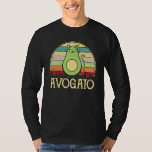 Avogato Cat Avocado Retro Cinco de Mayo Spain T-shirt