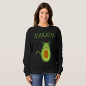 Avogato Cinco de Mayo Cinco de Meow Cat Avocado 6 Trui (Voorkant volledig)